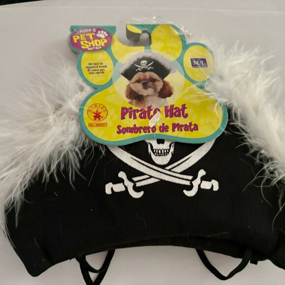 Pet Pirate Hat, Medium/Large NEW - Picture 2 of 6